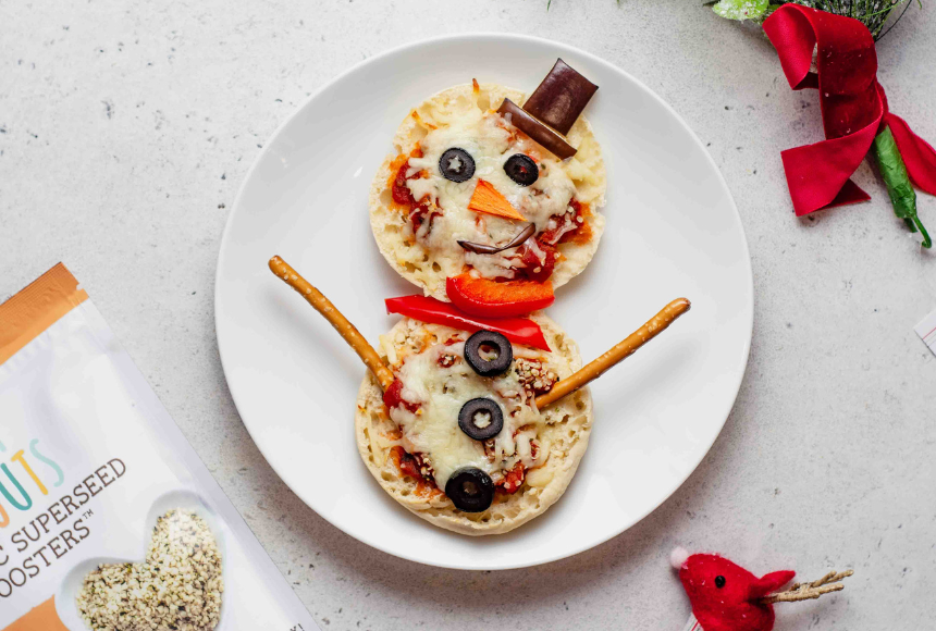 Snowman Hemp Pizza – Tiny Sprouts Foods