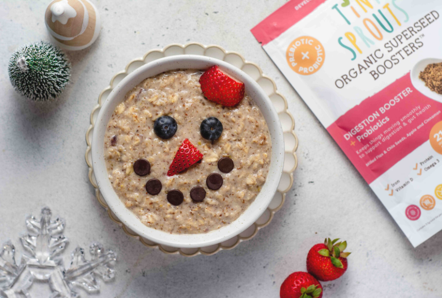 Apple & Cinnamon Oatmeal – Tiny Sprouts Foods