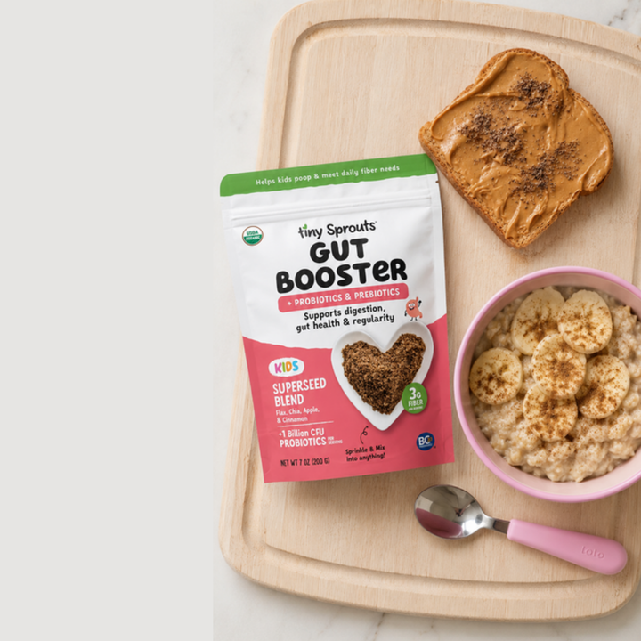 Gut Booster with oatmeal and toast
