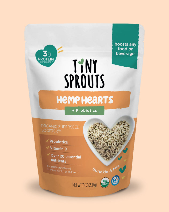 Organic Hemp Hearts + Vitamin D & Probiotics
