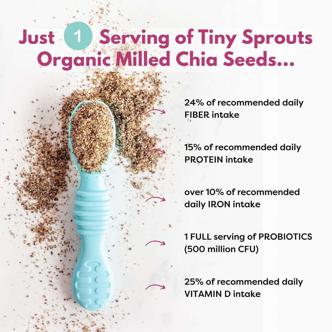 Organic Milled Chia Seeds + Vitamin D & Probiotics