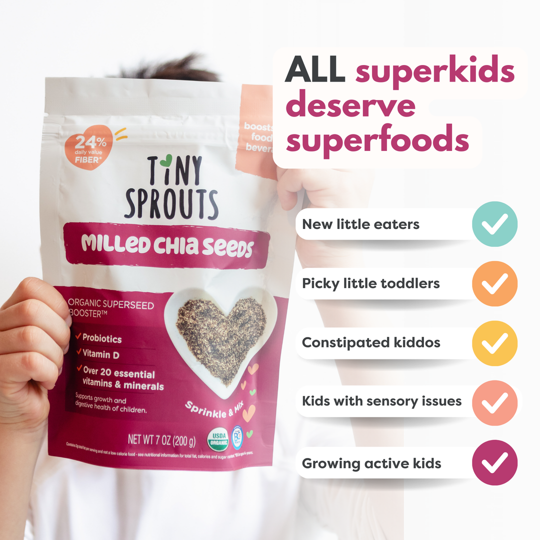 Organic Milled Chia Seeds + Vitamin D & Probiotics