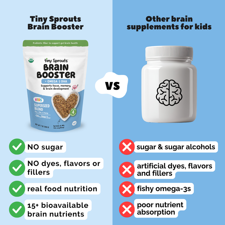 Organic Brain Booster + Omega-3 DHA